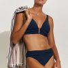 Women Maryan Mehlhorn | Low-Plunge Top|Classic Bottoms Navy