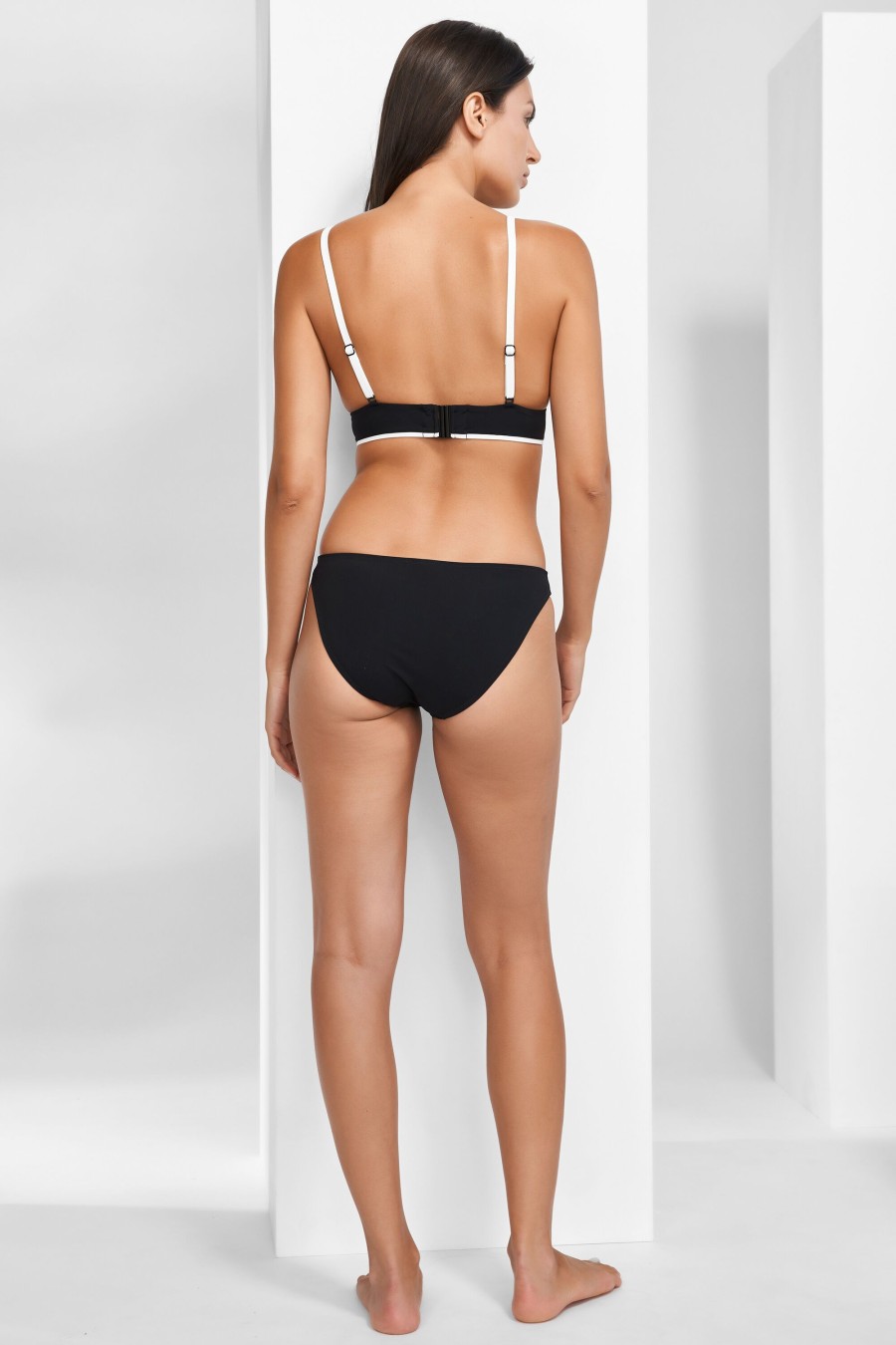 Women Maryan Mehlhorn | Low-Waist Bottoms Black-White