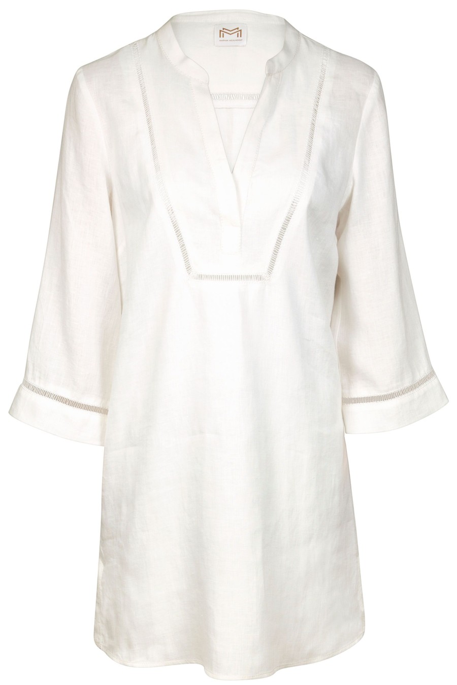 Women Maryan Mehlhorn | Ladder Lace Tunic Natural White