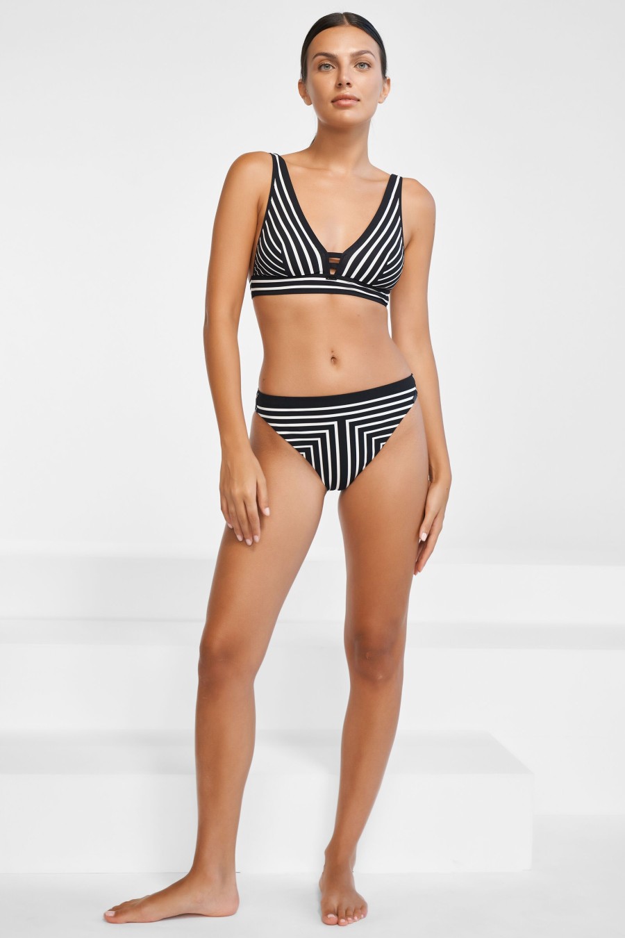 Women Maryan Mehlhorn | Bikini Bottoms Black-White