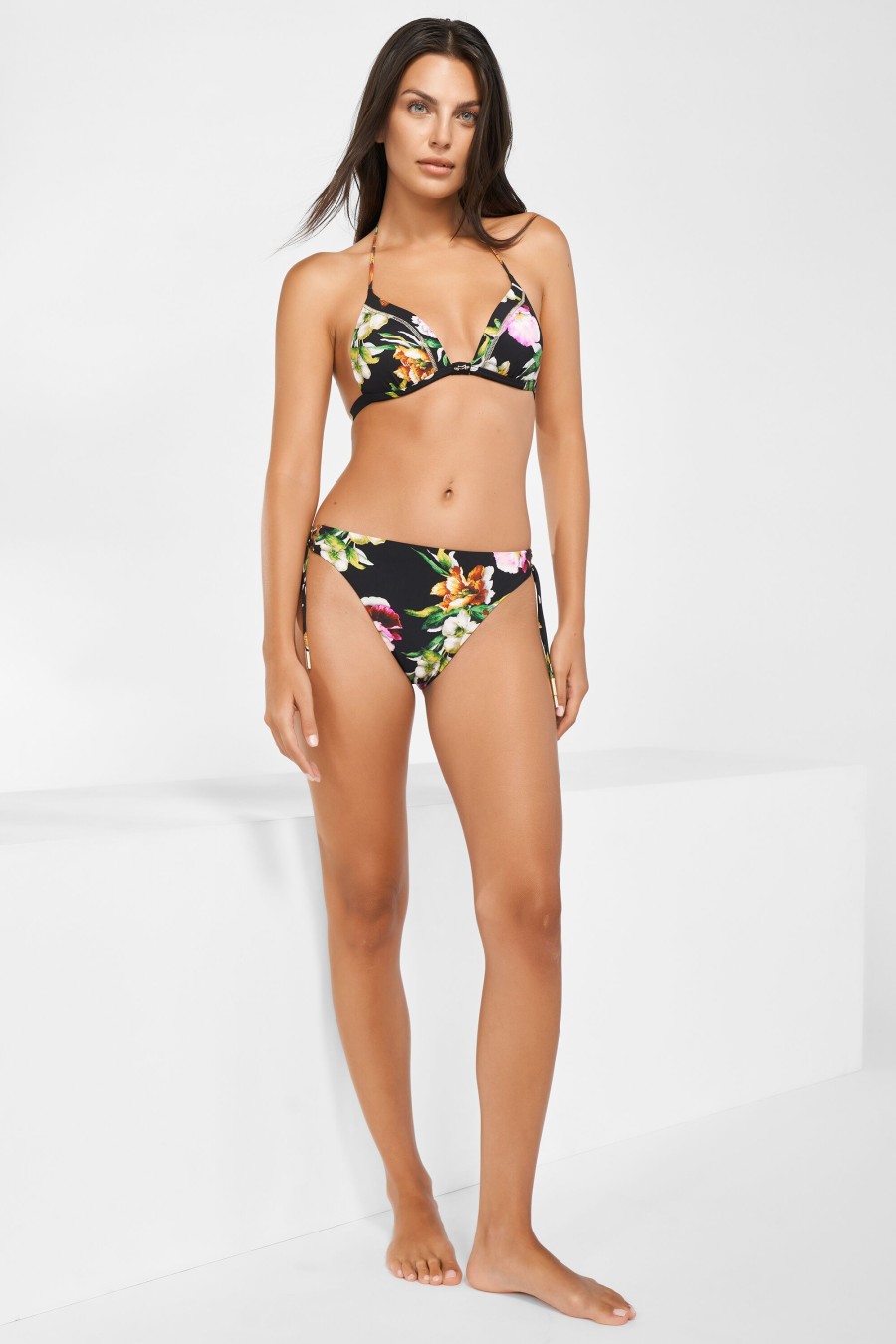 Women Maryan Mehlhorn | Tie-Side Bottoms Black-Brights