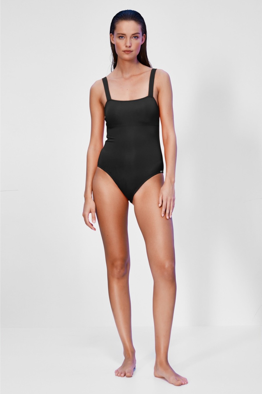 Women Maryan Mehlhorn | Square-Shape Swimsuit Black