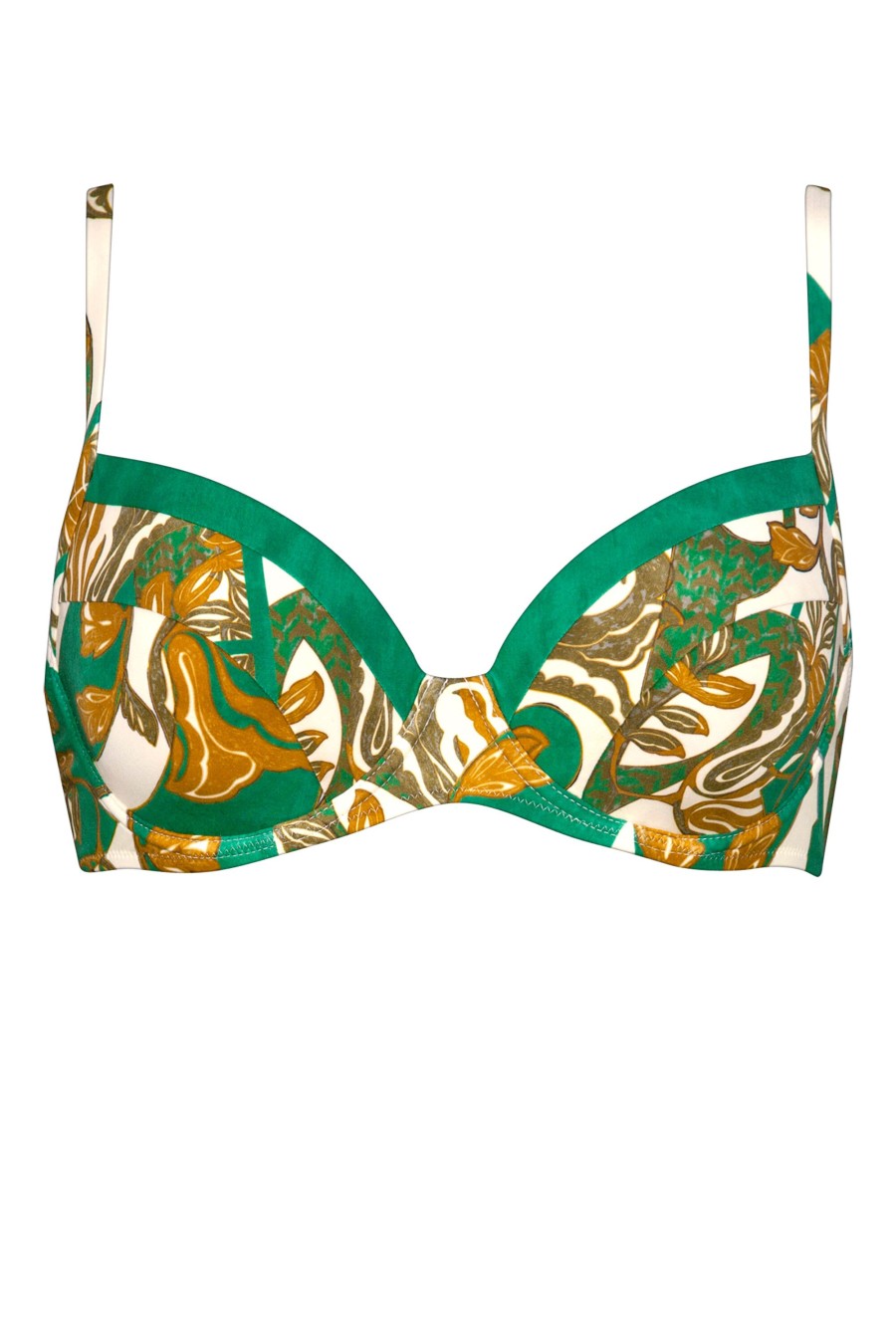 Women Maryan Mehlhorn | Underwire Top Cream-Green