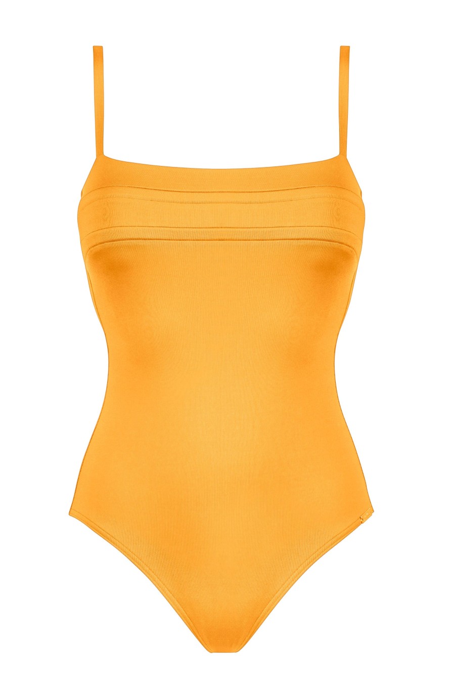 Women Maryan Mehlhorn | Minimalist-Cut Swimsuit Mineral Yellow