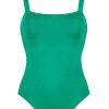 Women Maryan Mehlhorn | Square-Shape Swimsuit Verdant