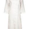 Women Maryan Mehlhorn | Buttoned Dress Natural White