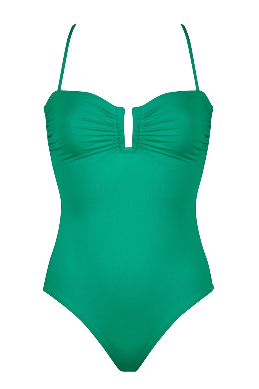 Women Maryan Mehlhorn | Bandeau Swimsuit Verdant