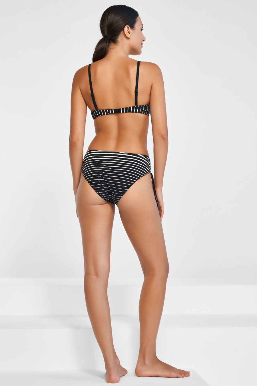 Women Maryan Mehlhorn | Underwire Top|Adjustable Bottoms Black-White