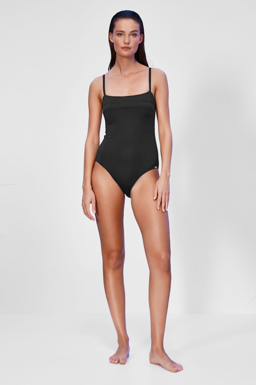 Women Maryan Mehlhorn | Minimalist-Cut Swimsuit Black