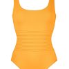 Women Maryan Mehlhorn | Tank Swimsuit Mineral Yellow