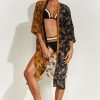 Women Maryan Mehlhorn | Kimono Black-Sand-Caramel