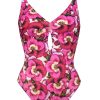 Women Maryan Mehlhorn | Cut-Out Swimsuit Pansy Pink