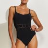 Women Maryan Mehlhorn | Twin-Strap Swimsuit Black